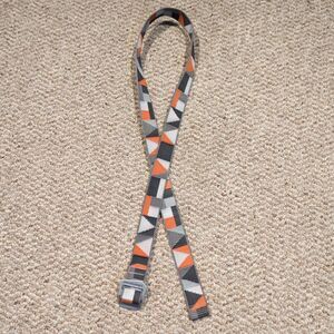 Mammut Crags Belt Orange Gray Adjustable Logo Fabric Casual Climbing Urban